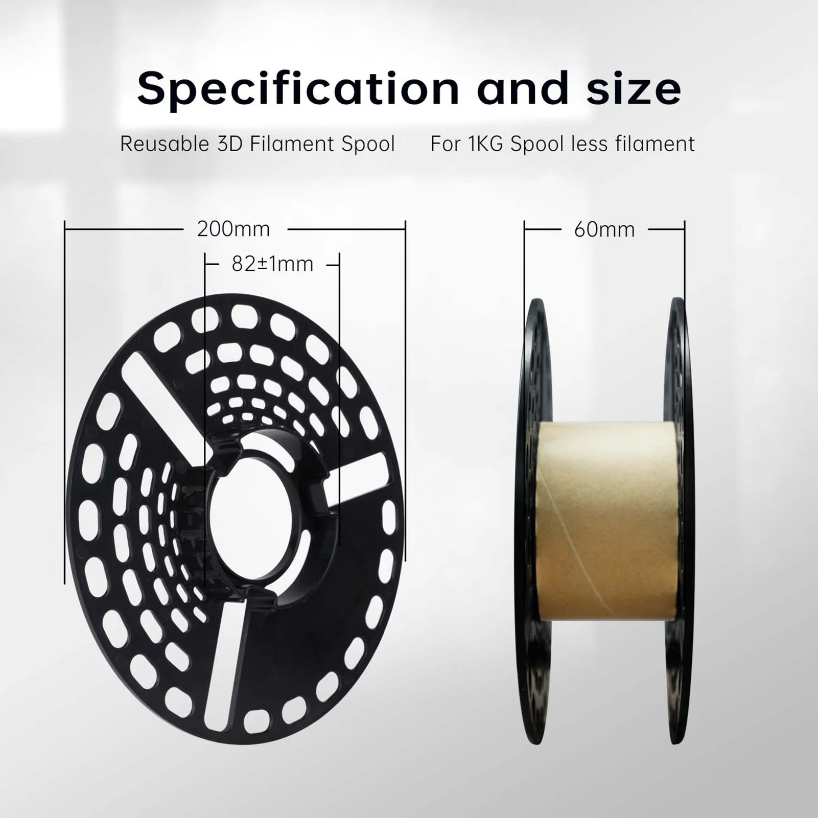 3D Filament Detachable Spool Suitable for Most of 3D Filament in