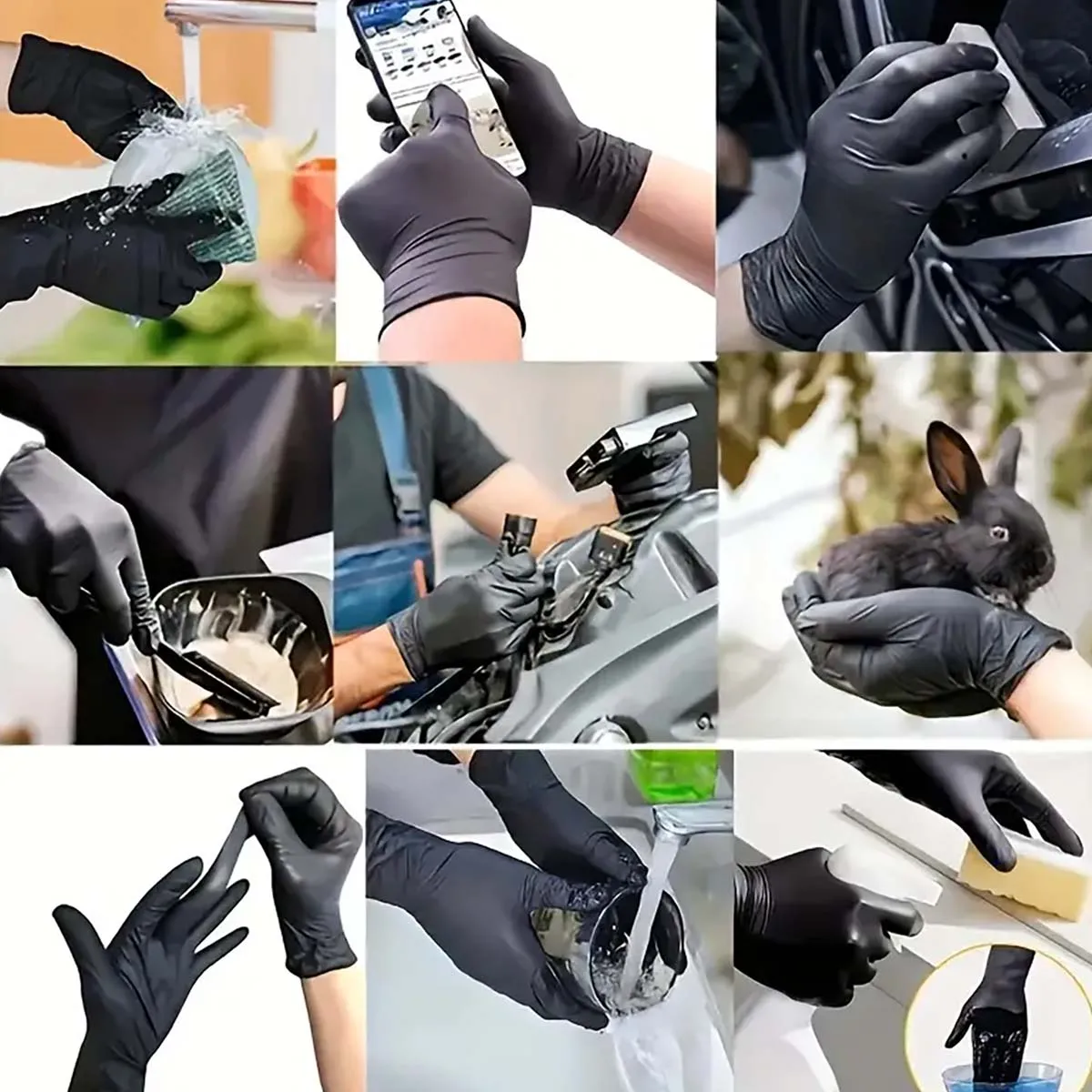 Thickened Disposable Gloves 100PCS/Set disposable gloves,disposable nitrile gloves,vinyl disposable gloves,disposable plastic gloves