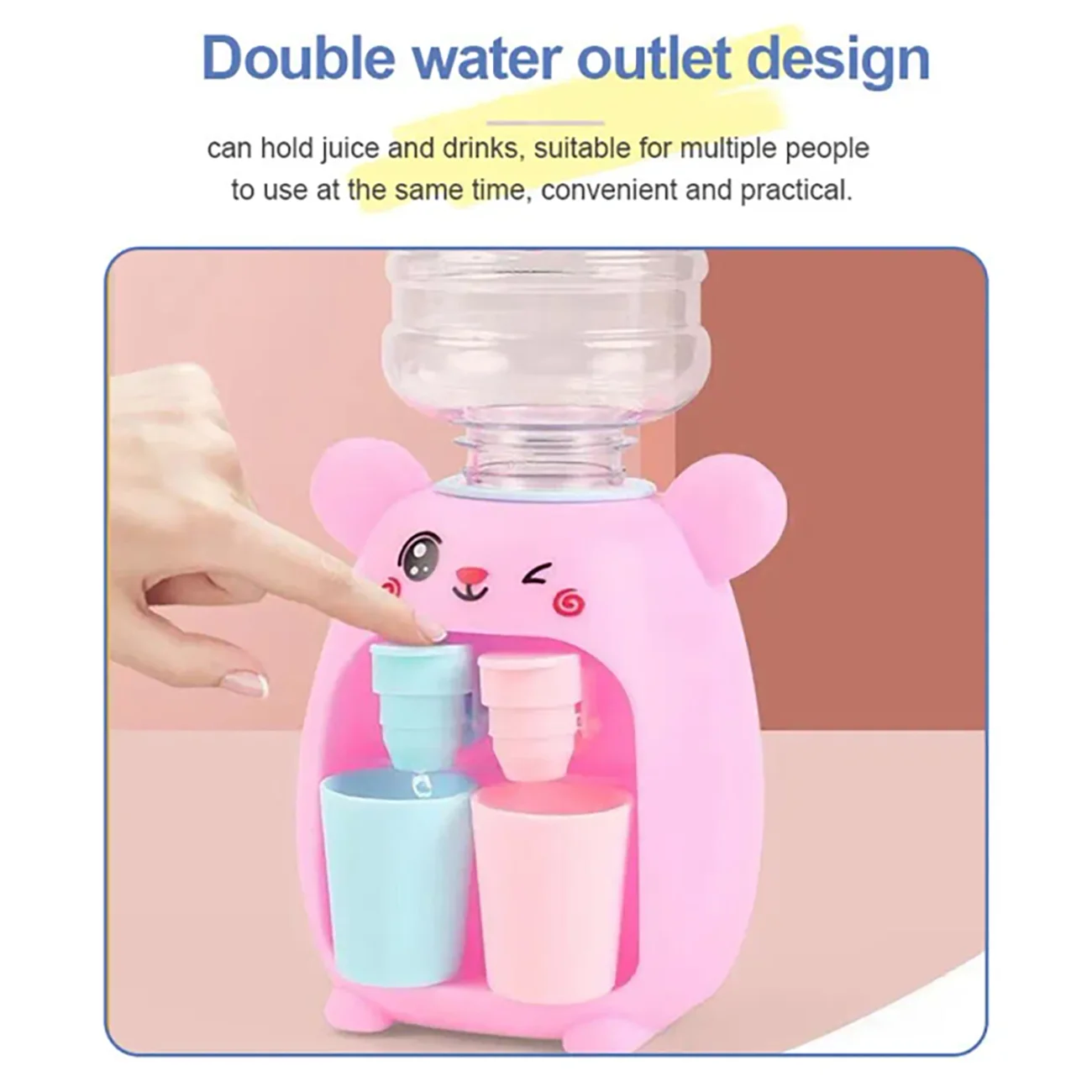 1pc Mini Kitchen Simulation Toy Children Children Role Play Miniature Rabbit Water Dispenser Play House Toys Children'S Gifts 6