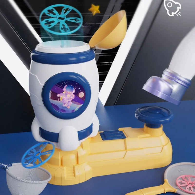 

Child Flying Disc Air Rocket Launcher Outdoor Sport Game Sensory Toys Foot Step Catapult Flying Saucer Catching Training Toy