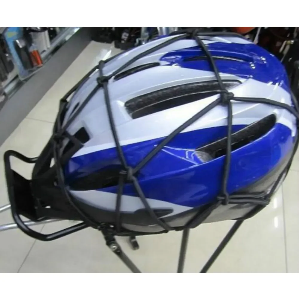 1Pcs Motorcycle Fuel Tank Network 6 Hooks Hold Down Luggage Net Bag Helmet Rope Net Pieces 5 Colors Travel Goods motorcycle cargo net motorcycle bungee net motorcycle luggage net