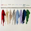 British Korean Triangle Scarf  Niche Wool  Triangular Scarf Women Headscarf Knitted Scarf Multi-functional Warm Knitted Scarf 6
