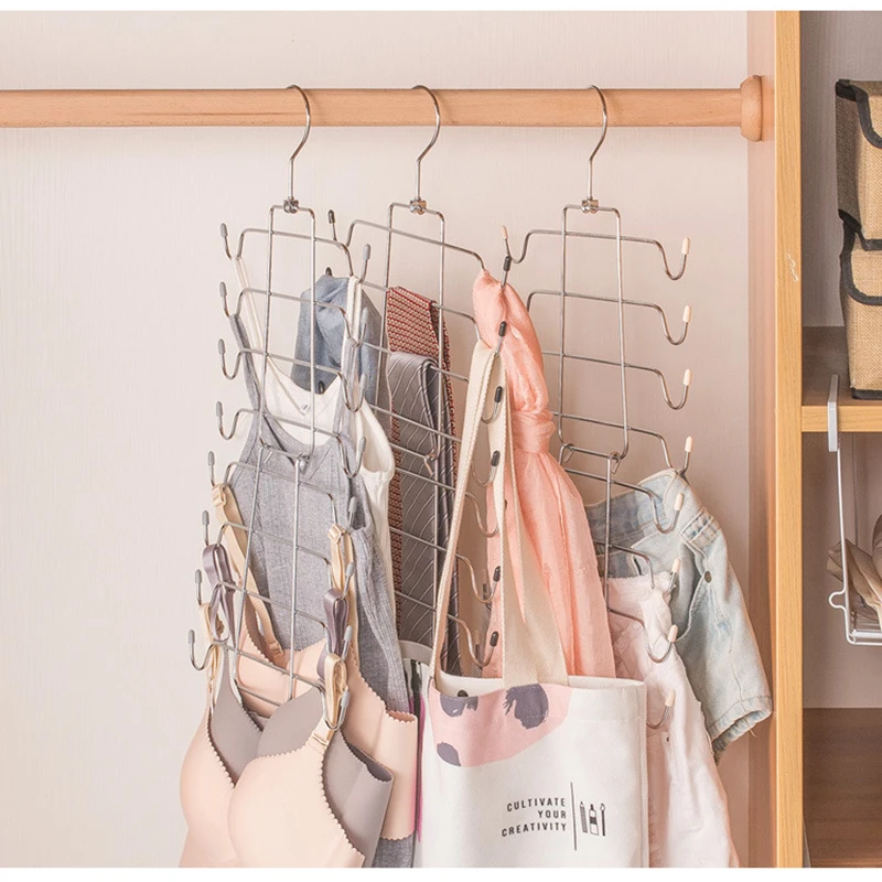 1pc-Clothes Hanger Multi-Layer Underwear Folding