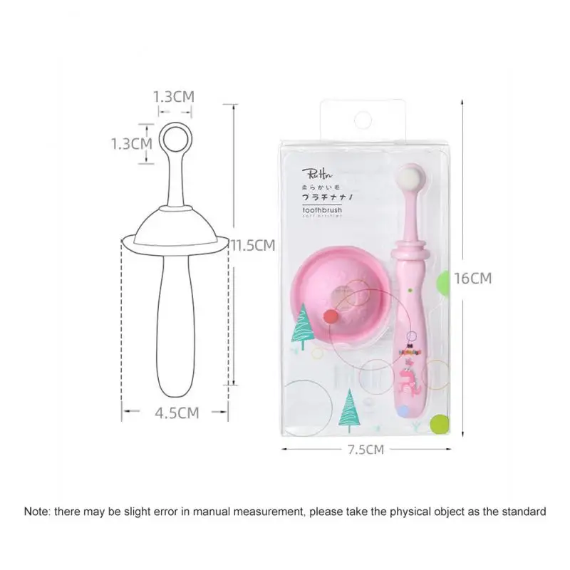 Childrens Toothbrush New Round Head Baby Toothbrush Kid Care Soft Hair Baby Tooth Brushing Artifact Safety
