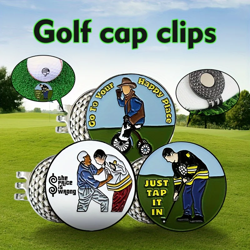 31mm Metal Golf Ball Marker-Durable & Magnetic for Caps Green Fork Ready-Stylish Golf Accessories for Men & Women
