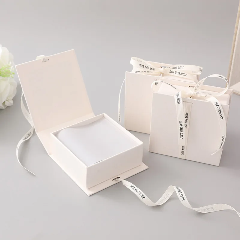 

Flip Jewelry Box Gift Paper Package Case Festival Wedding Birthday Gift Decoration Necklace Earrings Ring Organizer Storage Box