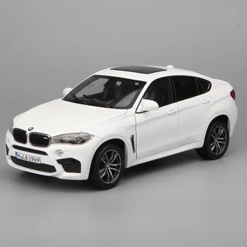 BMW X6 X6M 쿠페 합금 스포츠카 모델, 다이캐스트 금속 장난감 차량 자동차 모델 높은 시뮬레이션 컬렉션 어린이 장난감 선물, 1/24