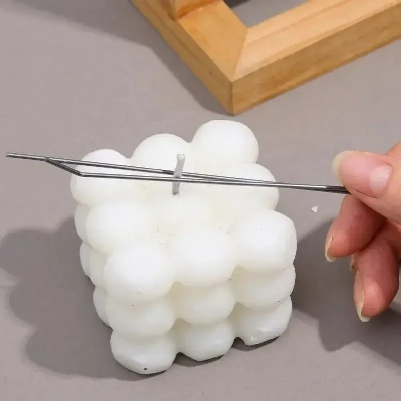 Candle Wick Holders 10/20Pcs Candle Wick Fixer Cotton Fixed Iron Clip Stabiliser DIY Candles Making Device Tool Accessories
