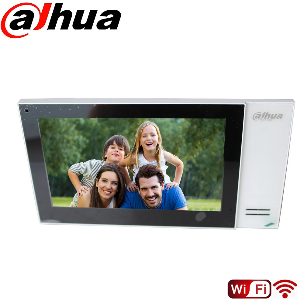 

Dahua VTH2421FW-P VTH2421FB-P 7-inch TFT Touch Screen Indoor Monitor PoE Embedded 8GB SD Card Work with VTO2111D-P-S2 Doorbell