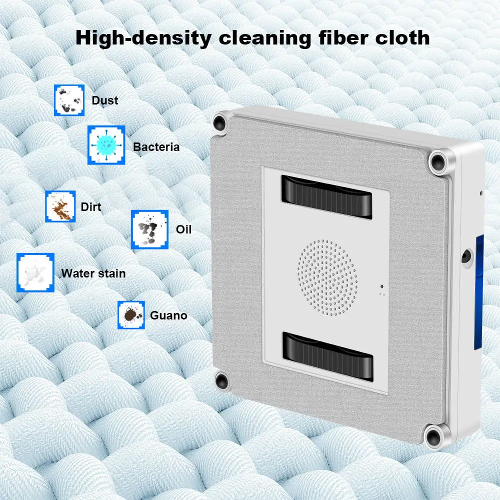 Liectroux YW509 Robot Window Vacuum Cleaner, Double Water Spray,Laser Sensor,Auto Glass Wet Mop,Home Floor Window Cleaning Robot 2