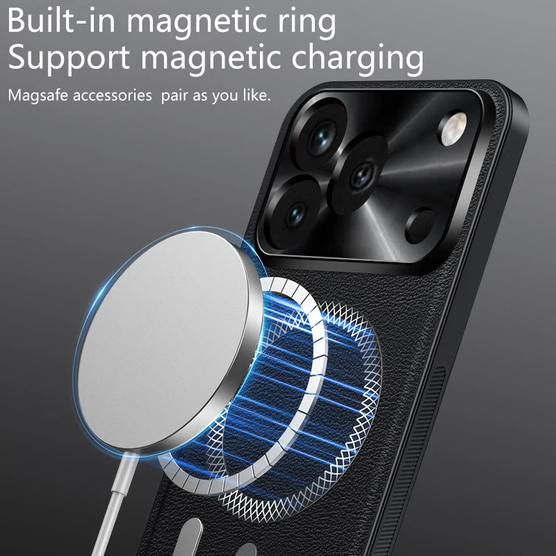 Premium Business Magnetic Leather Ultra-Thin Anti-Drop Case - Shockproof Protection Cover