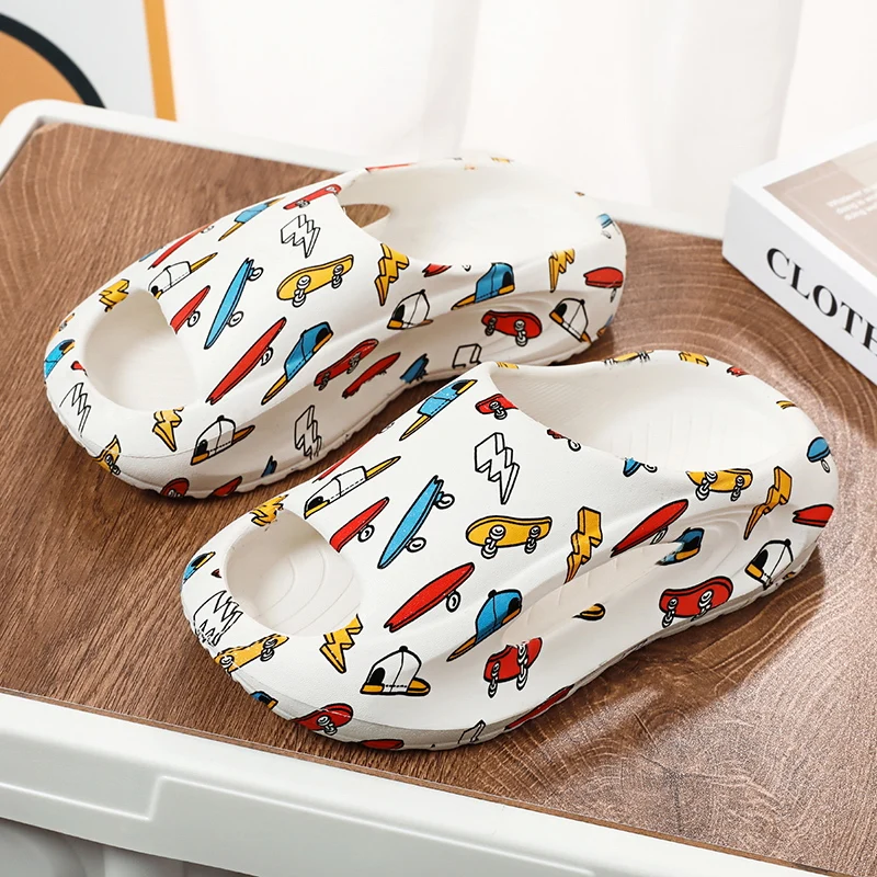 Children Slipper Boy Girls Shoes Cartoon Cute Print Kids Cloud Slides Casual Sports Indoor Summer Shoes Boy Slipper Flip Flops 3