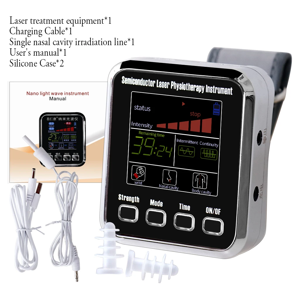 Laser Therapy Blood Irradiation Acupuncture Watch with 12-Hole Design and 650nm Technology