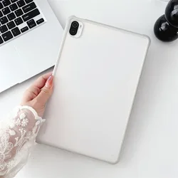 Translucent Matte Shockproof Tablet Stand Case with Hard Back Cover for Redmi SE 11inch 2023 (GRAY)
