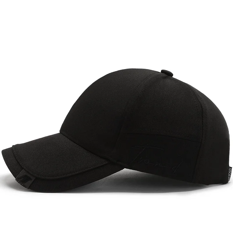 New Custom Logo Men Casual Plain Baseball Caps Outdoor Women Adjustable Snapback Dad Hat Hip Hop for Men Sun Visor Peaked Cap 2