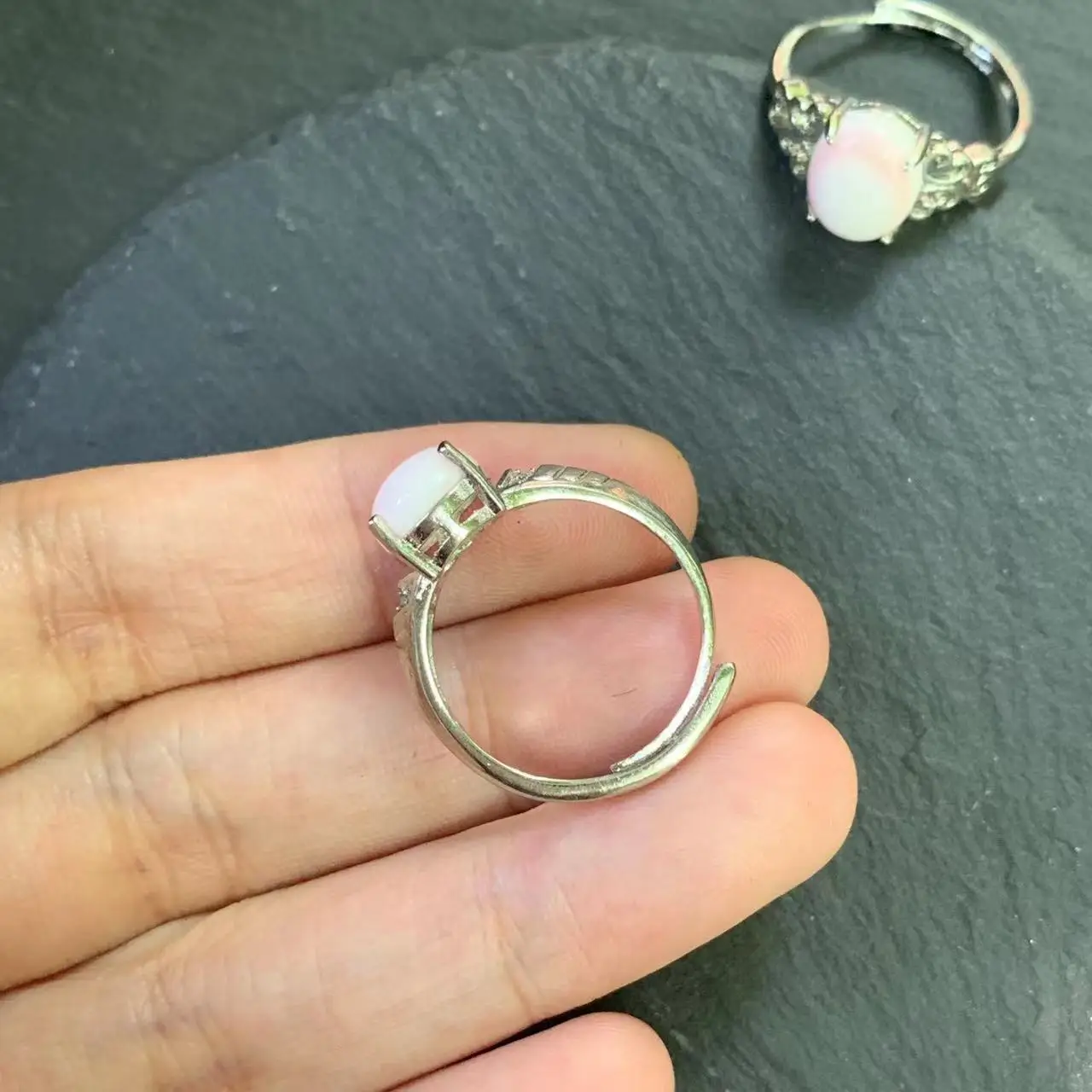 MM Natural SHELL Ring Adjustable Female Heart ring Jewelry for Women Gift Wholesale High Quality Vintage Fine