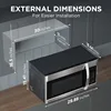 BLACK+DECKER EM044KB19 Over The Range Microwave Oven with One Touch, 1000 Watts, 400 CFM and Sensor Cooking, OTR 1.9 Cu.ft 6