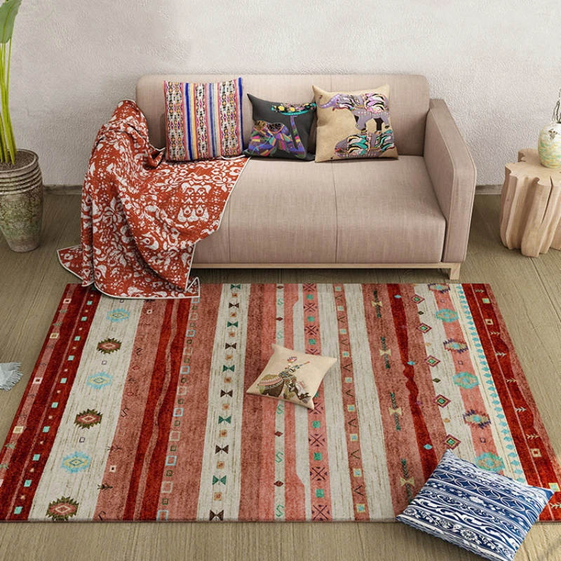 Retro Moroccan Style Living Room Bedroom Home Decor Anti-Slip Floor Mat Lounge Rug floor mat,plush rug,decorative carpet,silk wool rug,plush carpet,non slip carpet,imitated cashmere carpet