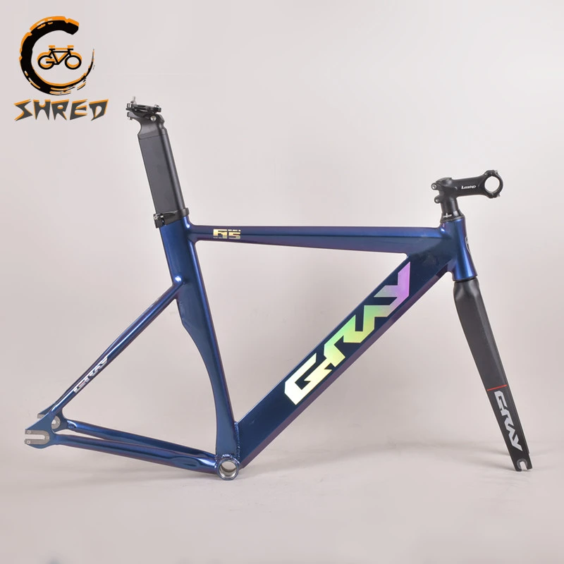 bijlage jaloezie Offer Grijs 700c 6061 T6 Aluminium Fixed Gear Frame Carbon Vork 48/52/55Cm Spier  Sensation Hoge Kwaliteit Fixie frameset Inclusief Zadelpen|Fiets Frame| -  AliExpress