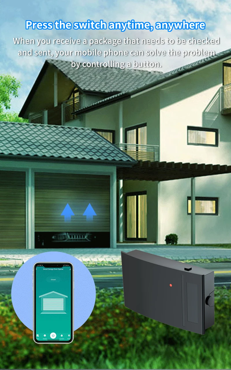 WiFi Sliding Gate Garage Door Motor Opener Remote Control Switch Tuya Smart Life