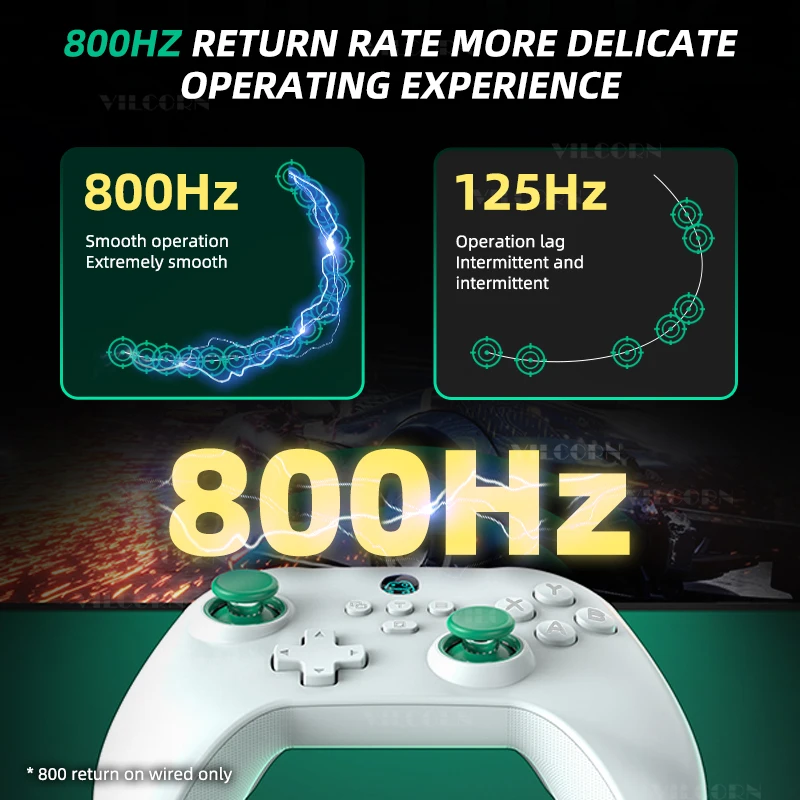 VILCORN Z03 Wireless PC Gamepad 800Hz Return Rate 3 Mode FPS