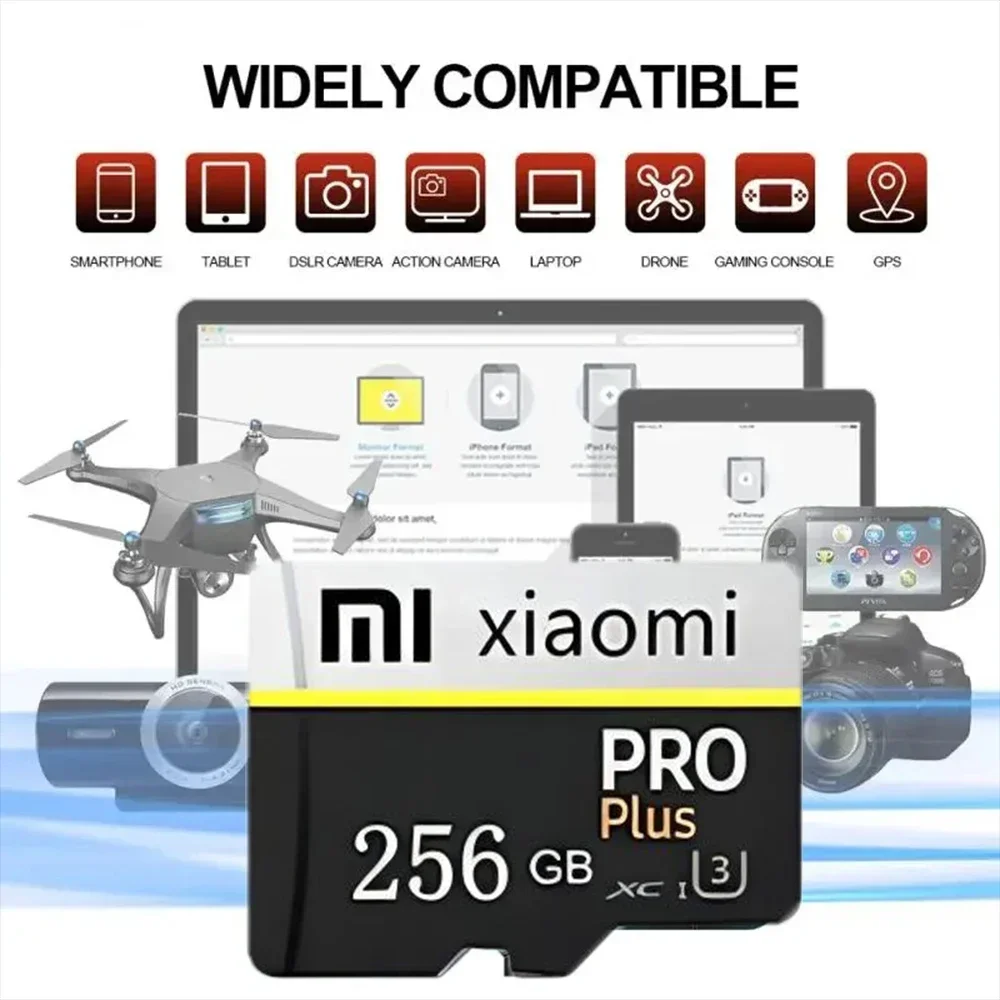 Xiaomi High Speed Mini SD Memory Card 2TB 1TB Class 10 Micro TF Flash for Smartphone
