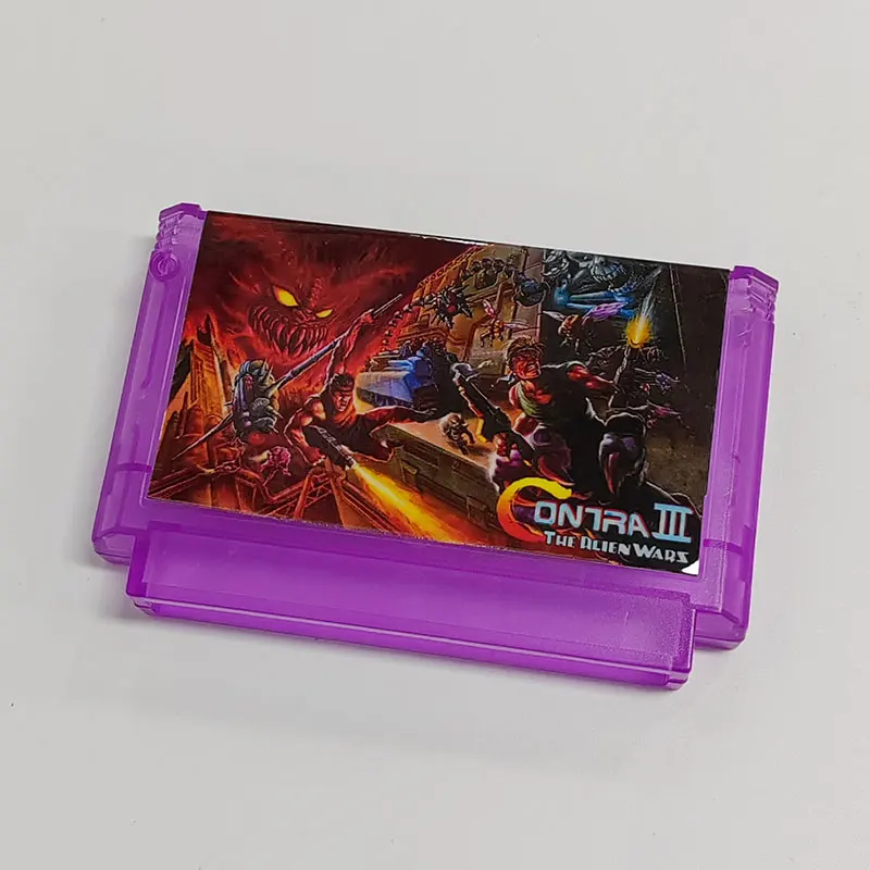 CONTRA III THE ALIEN WARS NES FC Bit Game Cartridge For 60 Pin