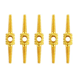 MUQZI Bicycle Internal Cable Routing Tool Kit - Brake & Shift Cable Housing Hydraulic Hose Repair Adapter (Glod 5pcs)