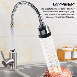 Kitchen Faucet Aerator 2 Modes adjustable Water Filter Diffuser stainless steel Water Saving Nozzle Faucet Connector Shower
