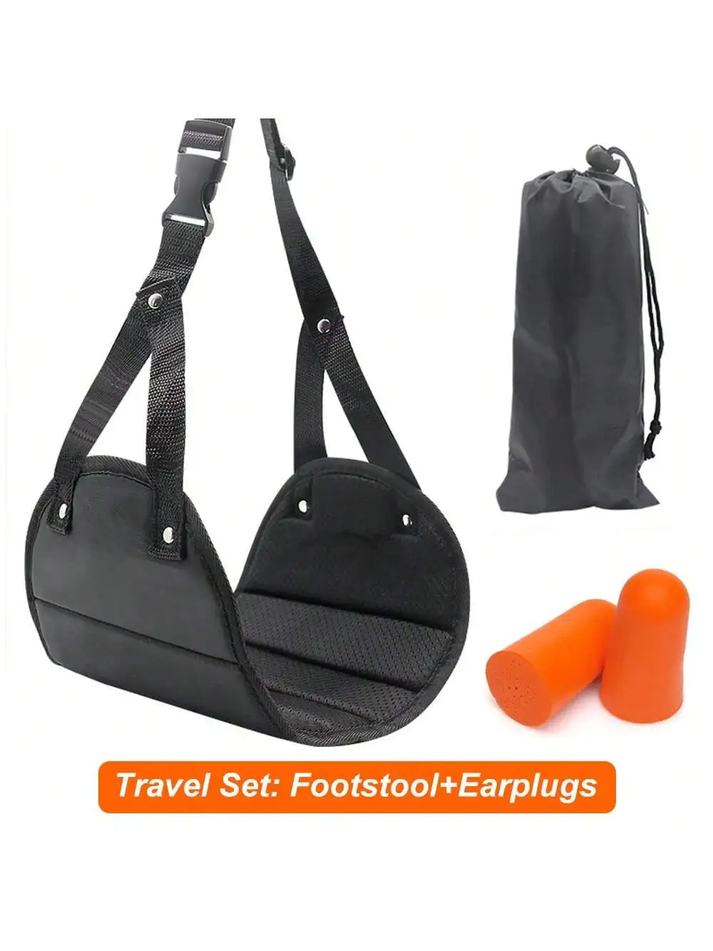 Travel Rest Hanging Footstool with Adjustable Straps Multifunctional Portable Hammock thumbnail 1