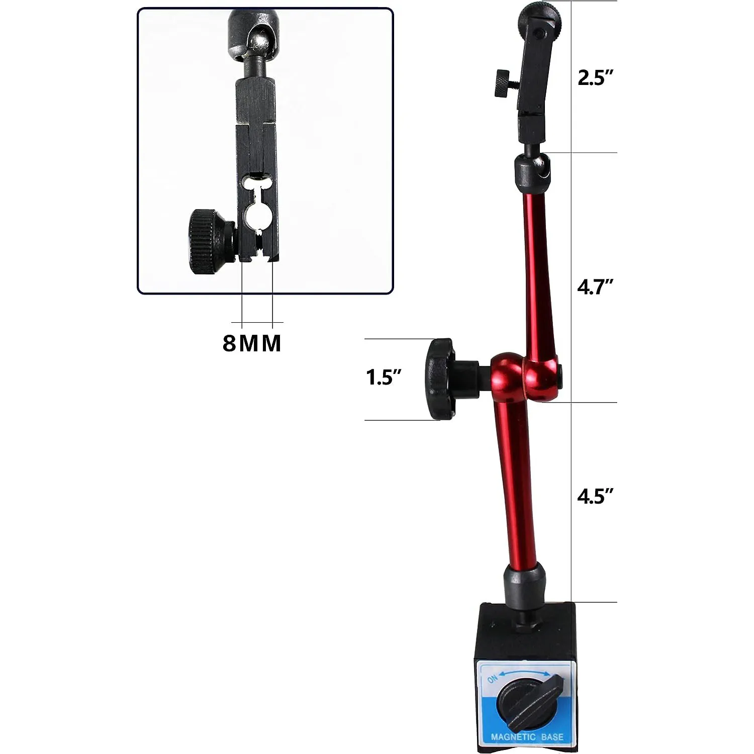 dial indicator holder height 350mm universal flexible magnetic base for dial indicator test