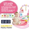 Baby Fitness Stand Music Play Gym Activity Toys Newborn Piano Crawling Blanket Pedal Game Pad Early Education 0-36 Months Gifts 5