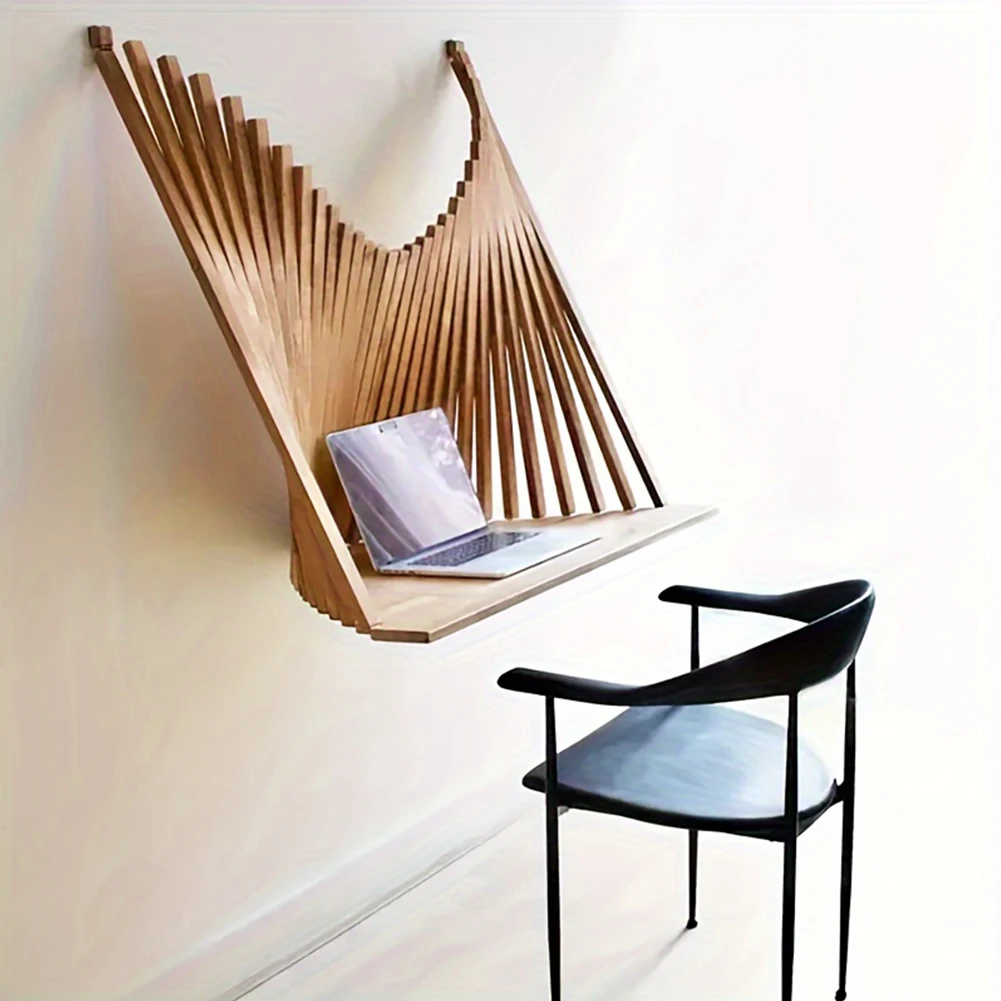 Folding Desk Wall Mounted Invisible Computer Table Home Fashion Mobile Laptop Table Furniture Room Desk Study Decor