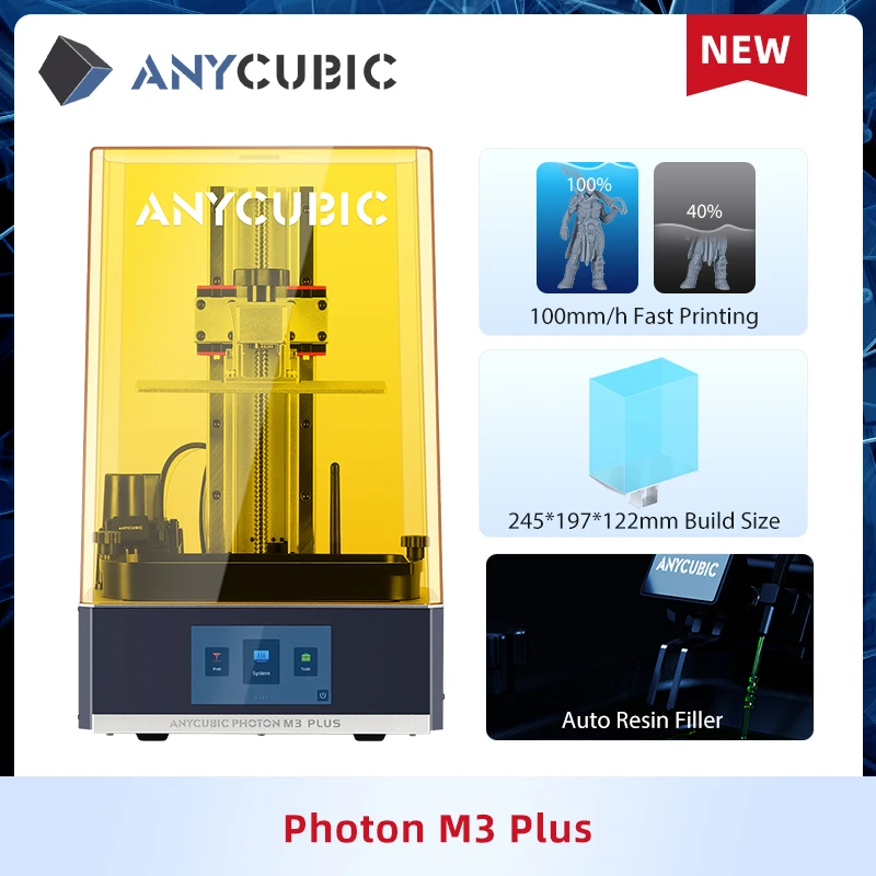 industrial 3d printer Anycubic 3D Printer Photon M3 Plus 9.26'' 6k LCD Screen Smart Resin Filling Anycubic Cloud Fast Printing 100m/h impresora 3d 3d printing machine