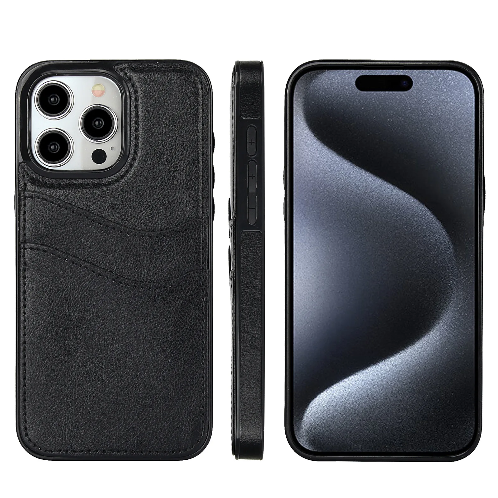 Leather Phone Cases For Samsung S22 S23 Plus S24 FE S25 Ultra A14 A15 A54 A55 A71 Fashion Back Cover Designer Shockproof Case - 2