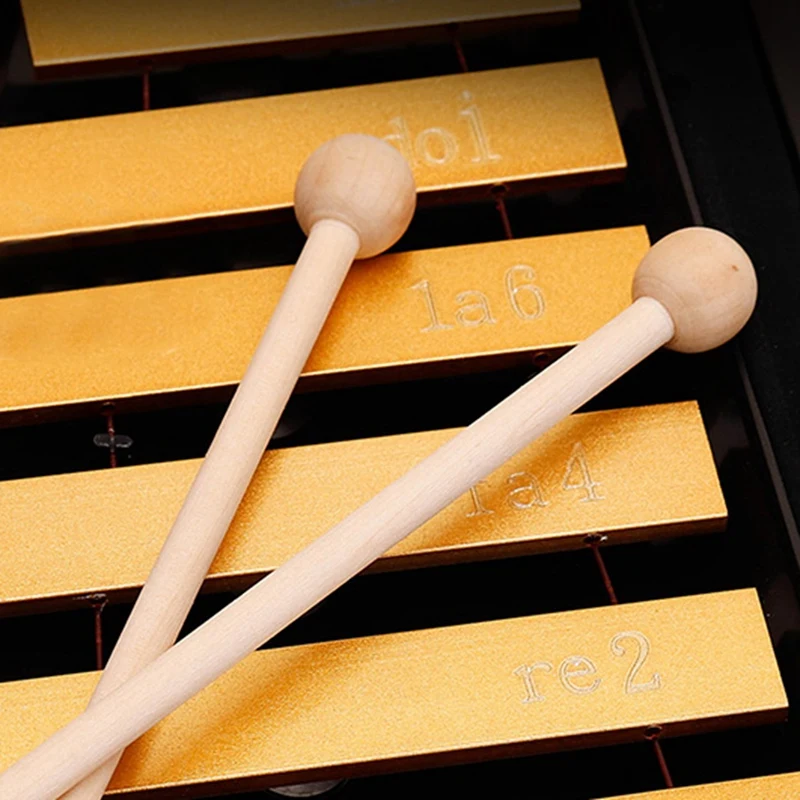 Wood Mallets Percussion Sticks for Energy Chime Xylophone Wood Block Glockenspiel and Bells 2 Pair drum percussion accessories,drum accessories,musical percussion toy