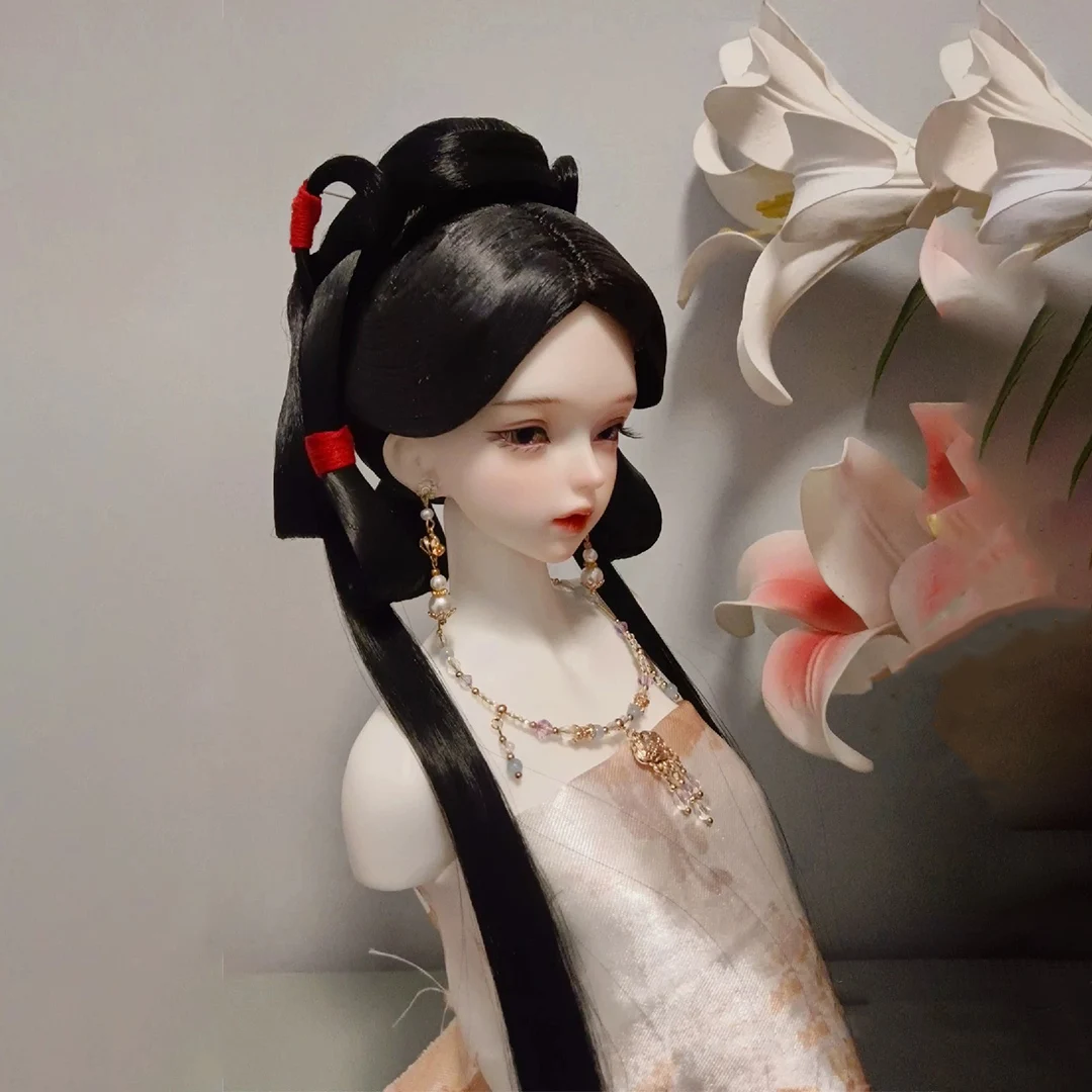 

1/4 1/3 BJD искусственные волосы для кукол, винтажный стиль, длинные волосы, волшебный парик для MSD SD13, девочки SSDF, аксессуары дяди A1733