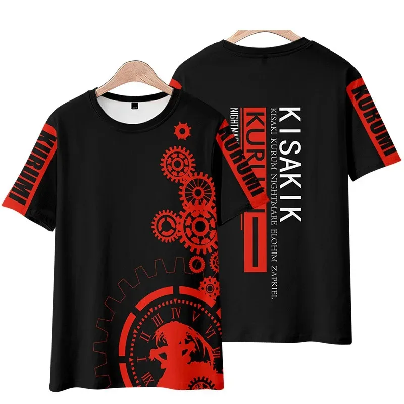Yatogami tohka tobichi origami tokisaki kurumi nightmare cosplay costume japan anime data um vivo 3d t shirt 2024