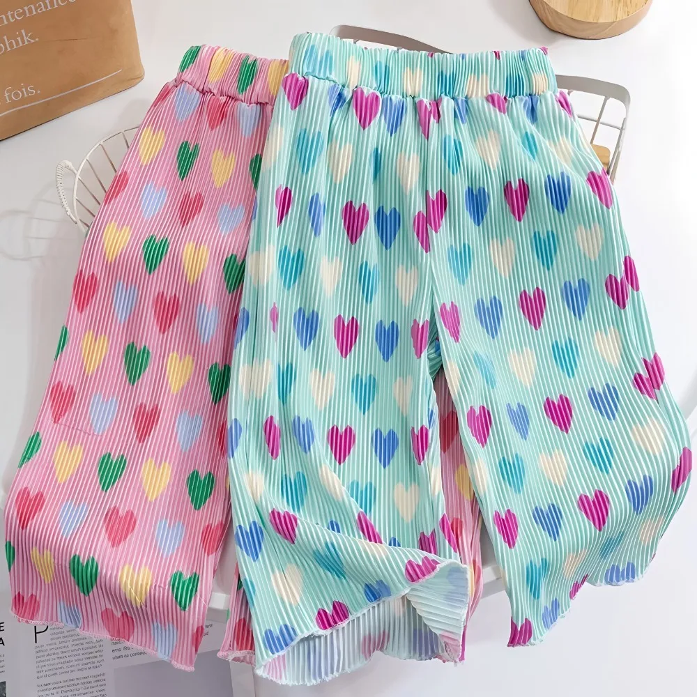 0-6 Jahre Baby Mädchen Liebliche Bedruckte Freizeithose Kinder Elastische Taille Mädchen Süße und Niedliche Dünne Moskitohose Sommer Neu