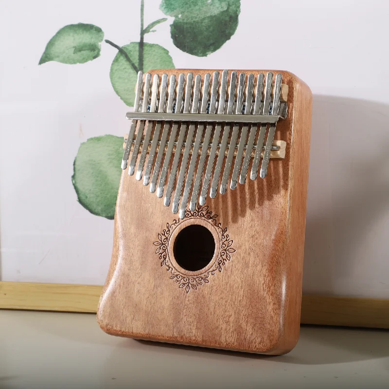 

Музыкальный инструмент Kalimba, пианино для большого пальца, 17 клавиш, красное дерево, пианино для пальцев, комбинации пальцев, подарки для детей, портативное пианино для пальцев