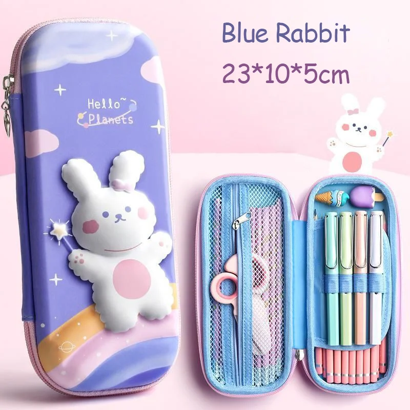 Bella Globe Convertible Vertical Stand Up Cute Pencil Case Box with Decoration Holes for Personalized Anime Cartoon Collectibles on Kawaii Pencil Bag Pouch for