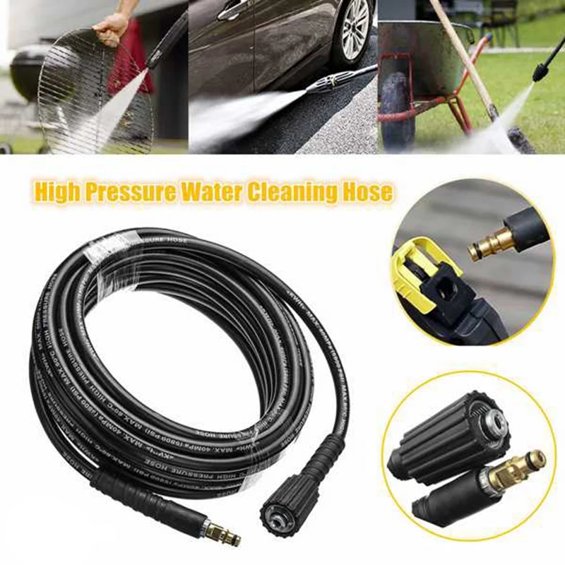 고압 세척기 호스 튜브 수도관 청소 교체, Karcher K2 K3 K4 K5 용, 15M 49FT 2320PSI