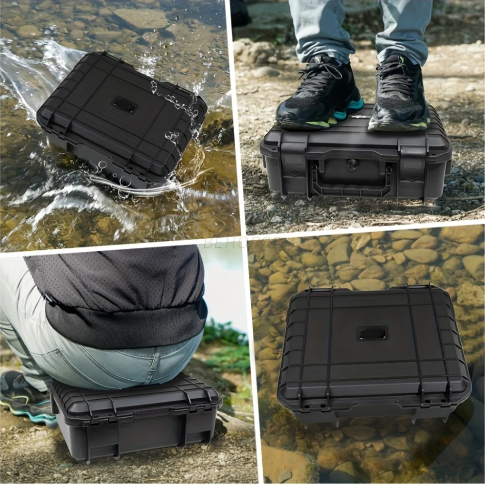 Intérieur de l'étui avec mousse découpée pour ranger le drone, la télécommande et les accessoires