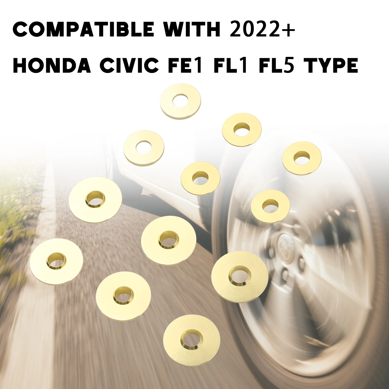 혼다 시빅 FE1 / FL1 FL5 타입 리어용 PW-SUBFRAME-COLLAR-FE-REAR 레이싱 서브프레임 리지드 칼라