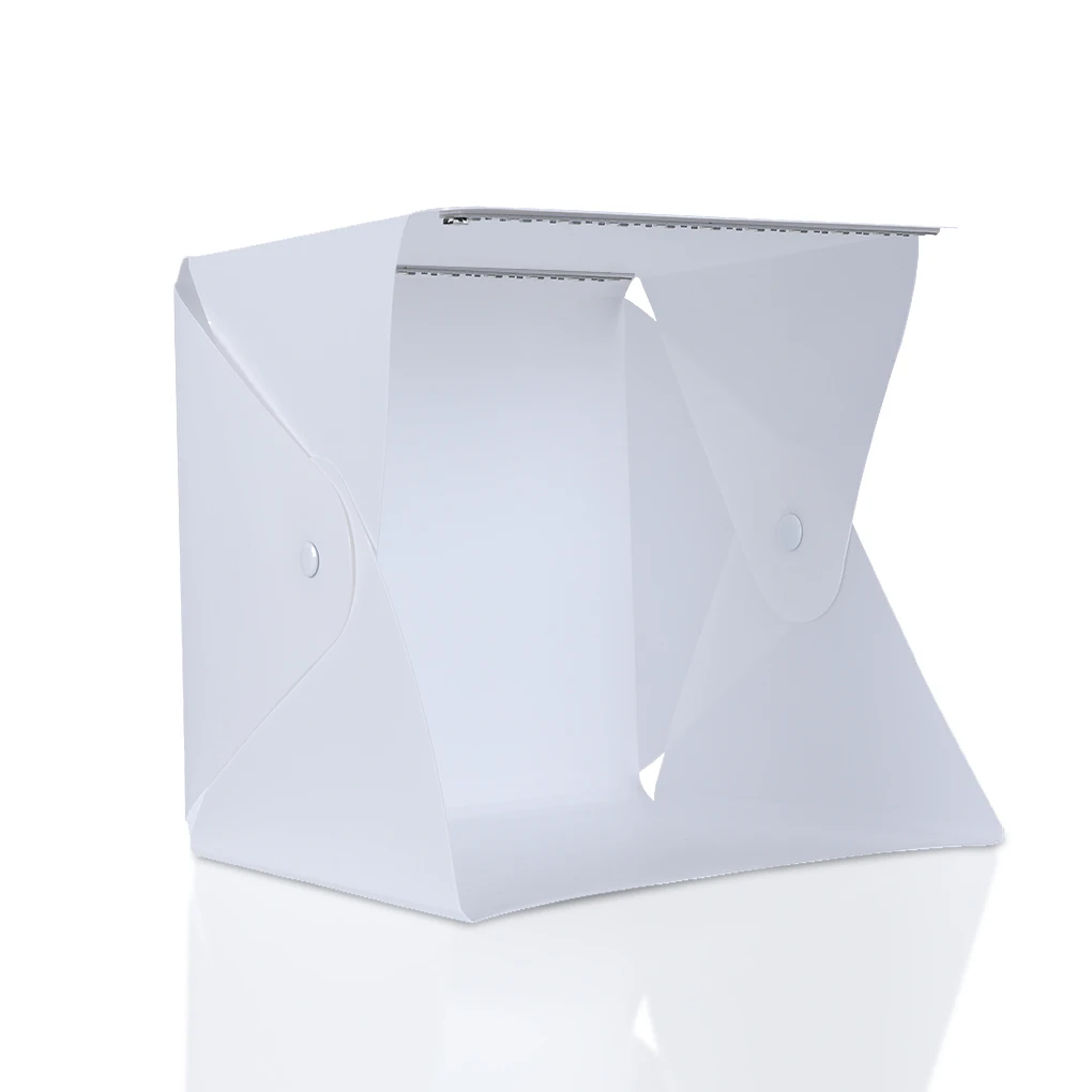 PVC Photography Tent Folding 5V LED 2x5600k 2x550lm Detachable Professional Office Studio Non-woven Fabric Box