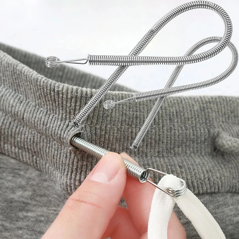 Spring Loaded Rope Bendable Spring-Loaded Rope Threader Flexible Metal Elastic Band ...