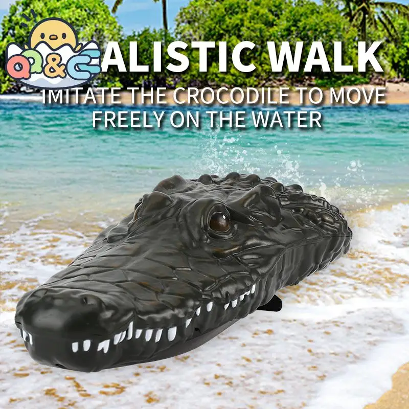 Remote Control Crocodile Speedboat Toy for Kids