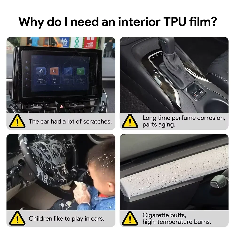 BMW M5 G90 PHEV 2024-2025 자동차 내부 센터 콘솔 보호 스티커 LCD 디스플레이 무광 TPU 보호 필름 PPF