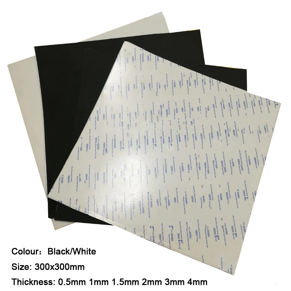 2Pcs Adhesive Silicone Sheet White Adhesive Nonslip Silicone