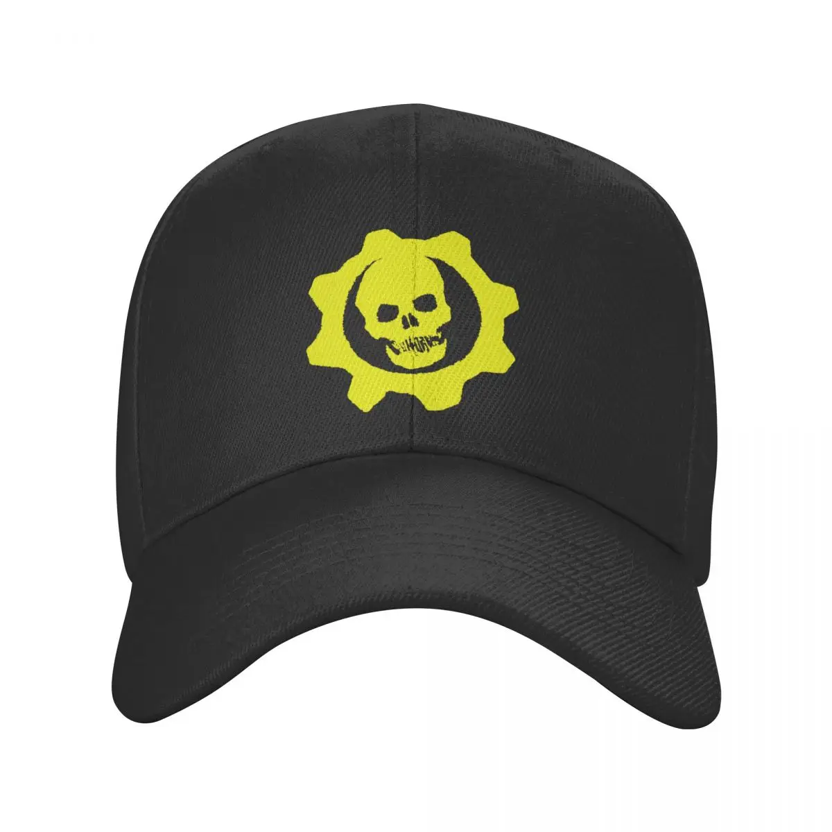 Punk Unisex Yellow Skull Skeleton Trucker Hat Adult Gear Wars Berretto Da Baseball Regolabile Uomo Donna Outdoor